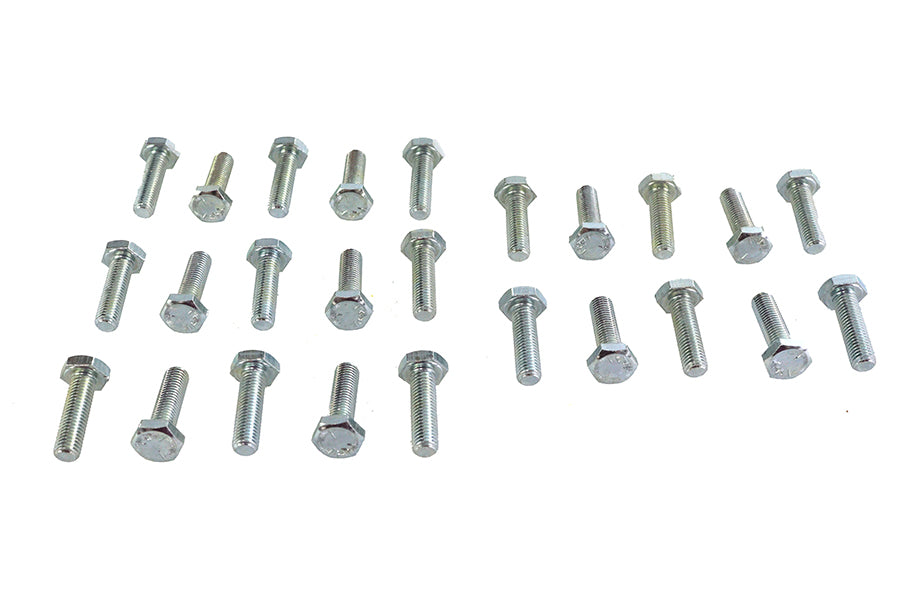 37-0630 - Hex Cap Bolts Zinc 1/4 inch x 7/8 inch by V-Twin