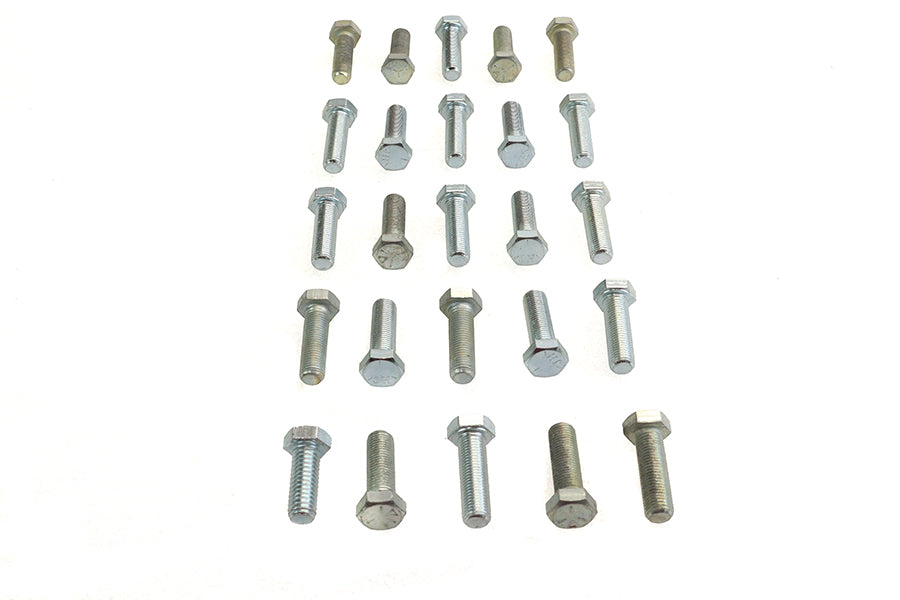37-0648 - Hex Cap Bolts Zinc 3/8  X 1-1/4 by V-Twin