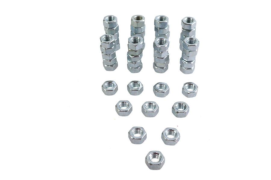 37-0659 - Zinc Hex Nuts 5/16 -18 Standard by V-Twin