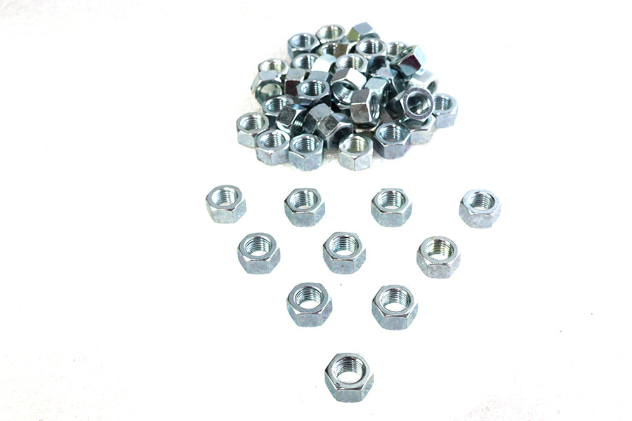 37-0662 - Zinc Hex Nuts 3/8 -24 Standard by V-Twin