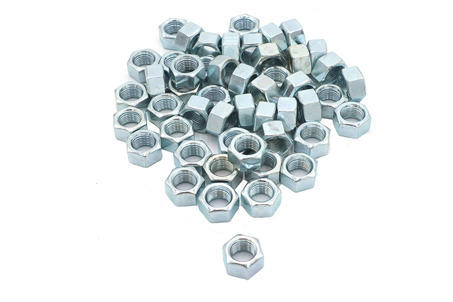 37-0663 - Zinc Hex Nuts 1/2 -20 Standard by V-Twin