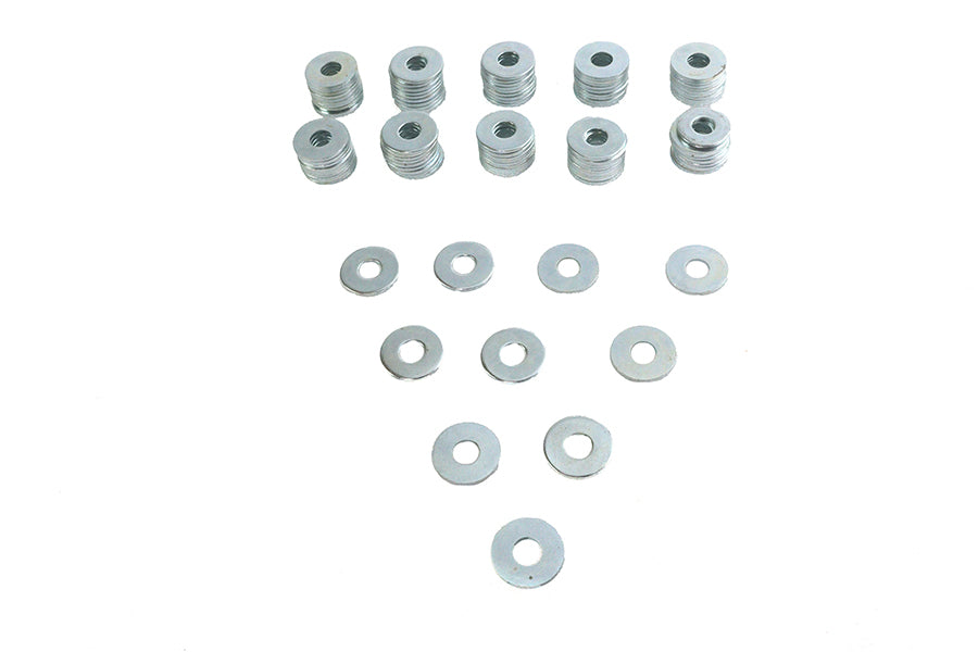 37-0686 - Zinc Flat Washers 7/16  Inner Diameter by V-Twin