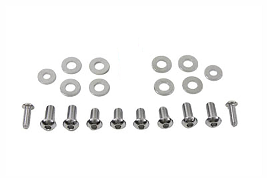 37-0815 - Headlamp Cowl Screw Kit Chrome by V-Twin
