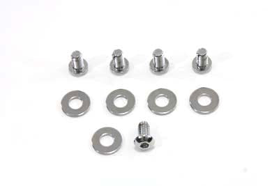 37-0831 - Primary Derby Screw Kit Chrome by V-Twin