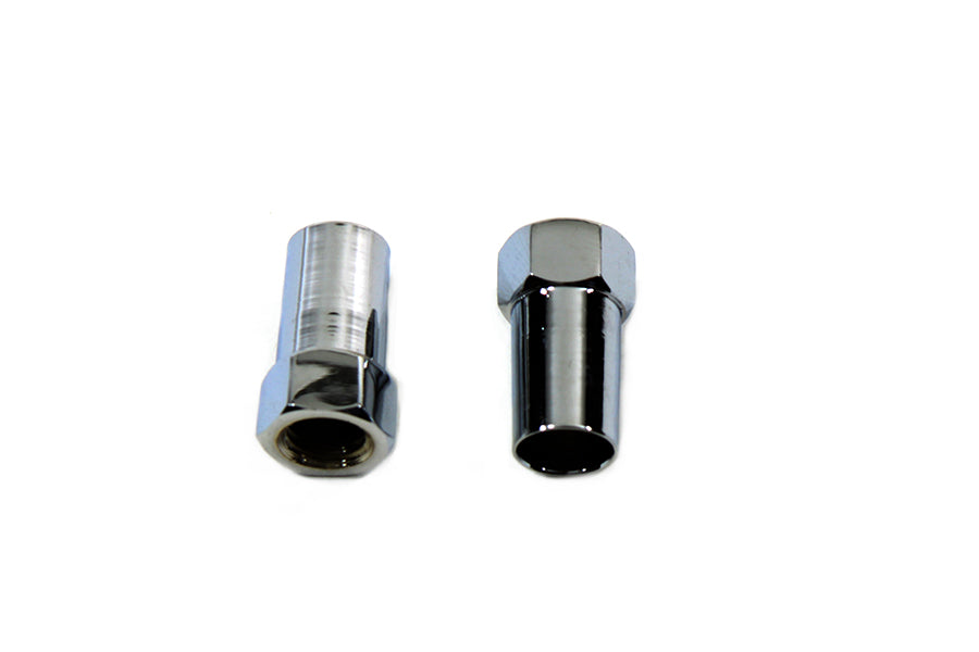 37-0863 - Shifter Rod Tapered Jam Nut Set Chrome by V-Twin