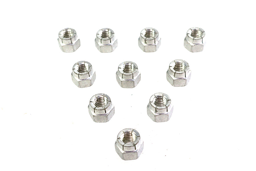 37-0876 - Flexloc Nuts 3/8 inch-16 Cadmium by V-Twin