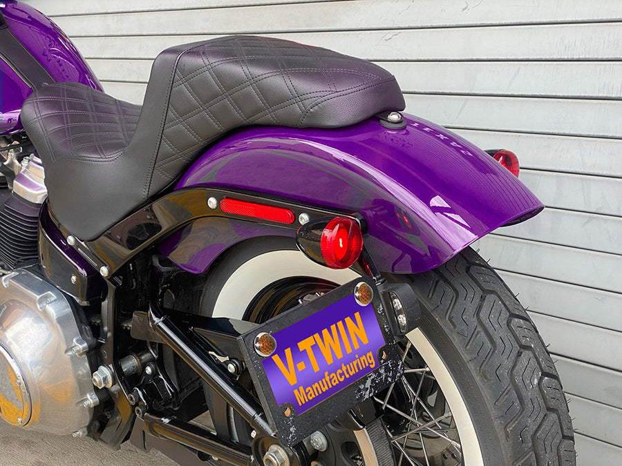 37-0934 - License Plate Reflector Set Amber by V-Twin