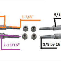 37-0978 - Wyatt Gatling Luggage Rack Bolt Stud Kit by V-Twin
