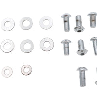 37-1077 - Headlamp Cowl Screw Kit Polished Chrome by V-Twin