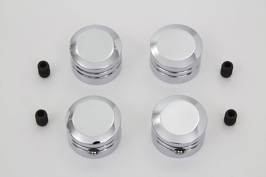 37-1209 - Head Bolt Cover Set Chrome by V-Twin