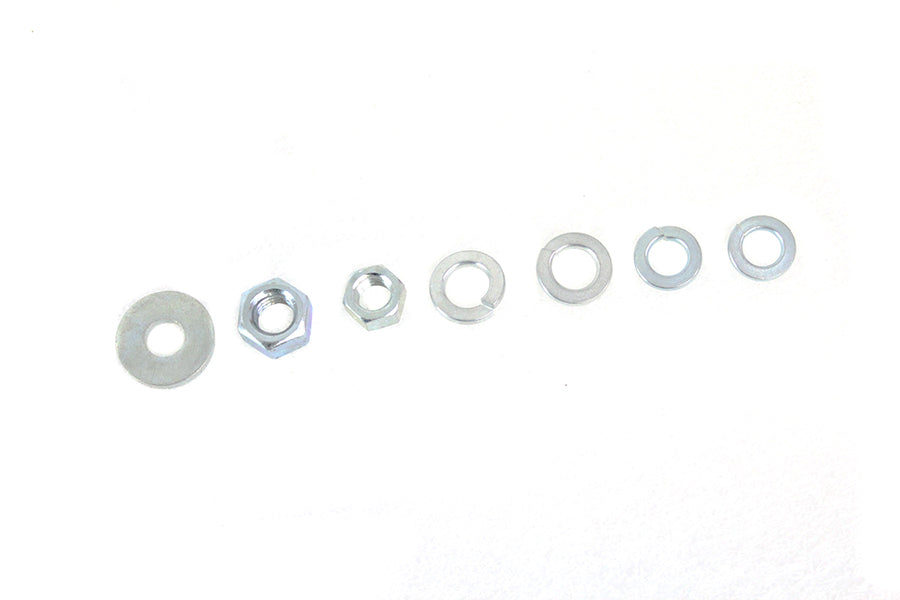 37-1872 - Spring Fork Nut and Washer Kit Zicad Plated by V-Twin