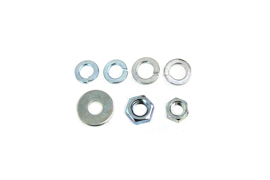37-1872 - Spring Fork Nut and Washer Kit Zicad Plated by V-Twin