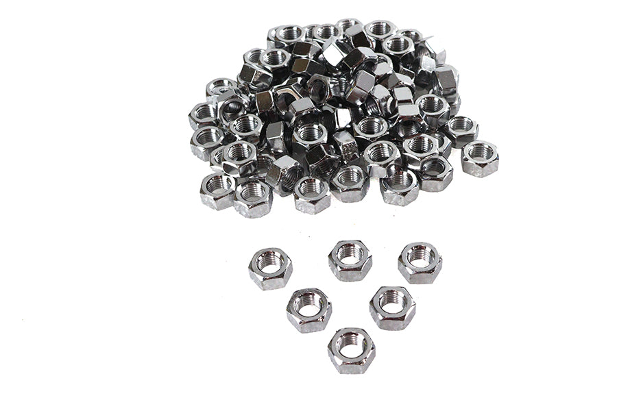 37-8117T - Chrome Hex Nuts 7/16 -20 by V-Twin
