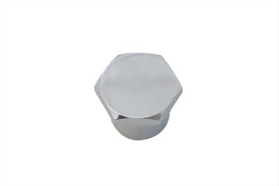 37-8137 - FXR Chrome Flat Top Stem Nut by V-Twin