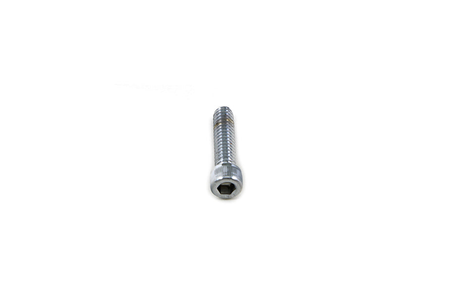 37-8303T - Allen Socket Cap Bolt Knurled Chrome 1/4 inch x 1 inch by V-Twin