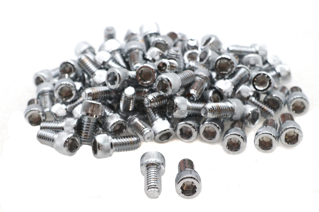 37-8309T - Allen Socket Cap Bolt Knurled Chrome 5/16  X 5/8 by V-Twin