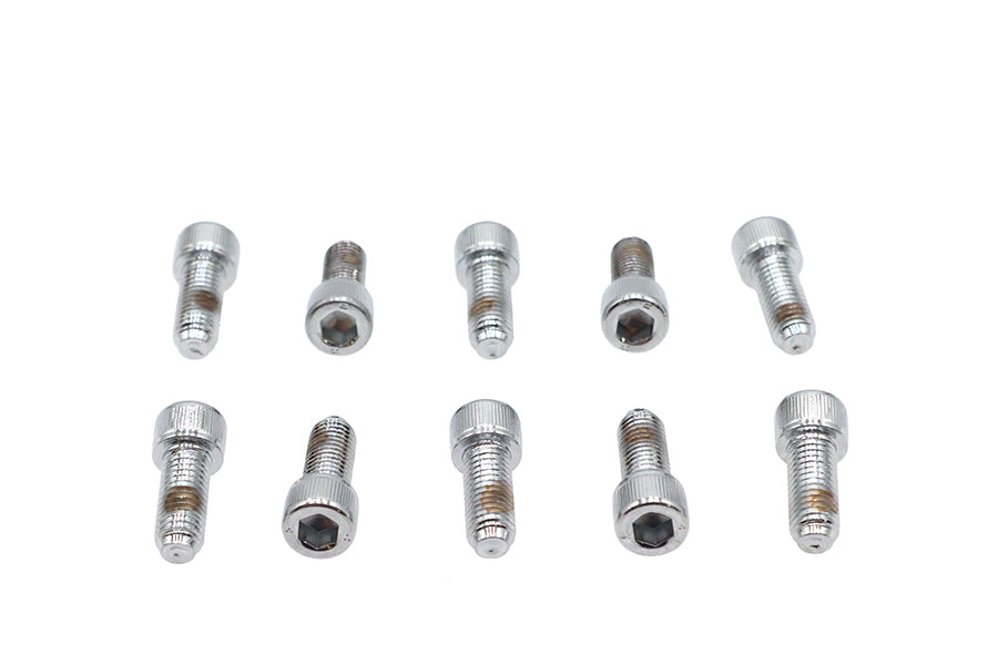 37-8324 - Allen Socket Cap Bolt Knurled Chrome 1/4  x 5/8 by Colony