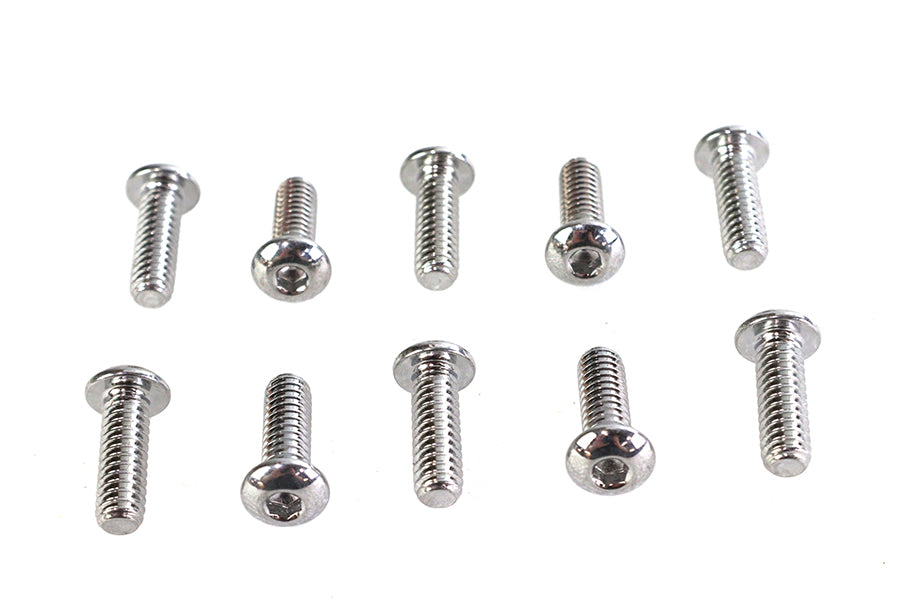 37-8702 - Allen Button Head Screws Chrome 1/4  X 3/4 by Colony