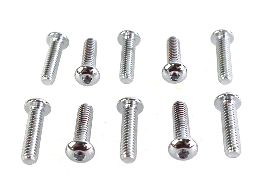 37-8704 - Allen Button Head Screws Chrome 1/4  X 1 by Gardner-Westcott