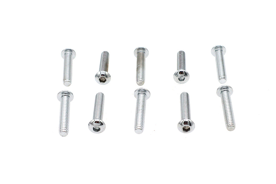 37-8705 - Allen Button Head Screws Chrome 1/4 inch X 1-1/4 inch by Colony