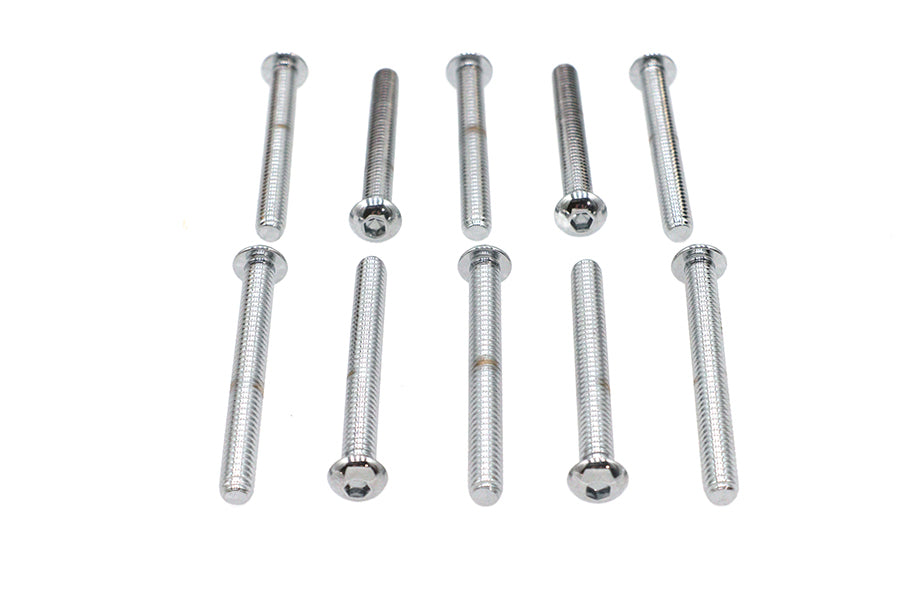37-8709 - Allen Button Head Screws Chrome 1/4  X 2-1/4 by Colony