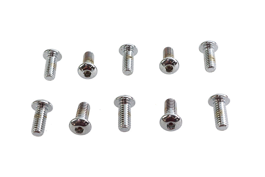37-8712 - Allen Button Head Screws Chrome 5/16  X 3/4 by Colony