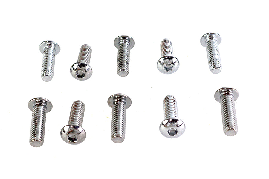 37-8713 - Allen Button Head Screws Chrome 5/16  X 1 by Colony