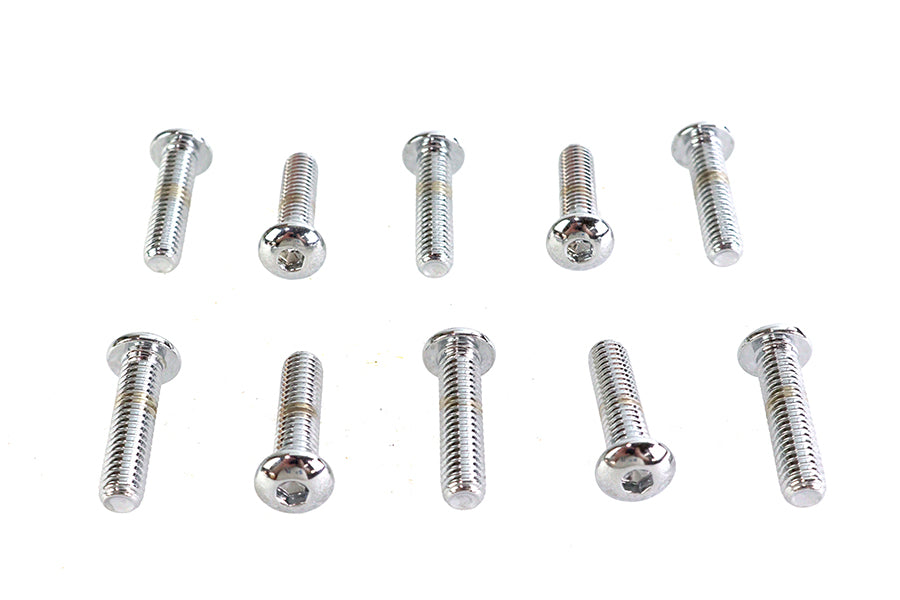 37-8714 - Allen Button Head Screws Chrome 5/16  X 1-1/4 by Colony