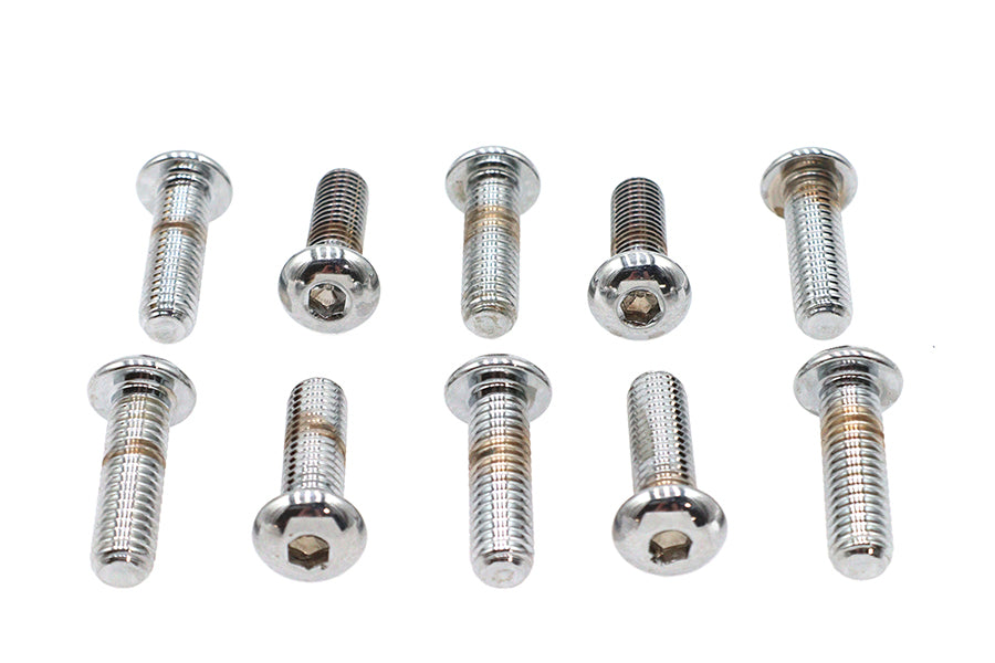 37-8721 - Allen Button Head Screws Chrome 3/8  X 1-1/4 by Colony