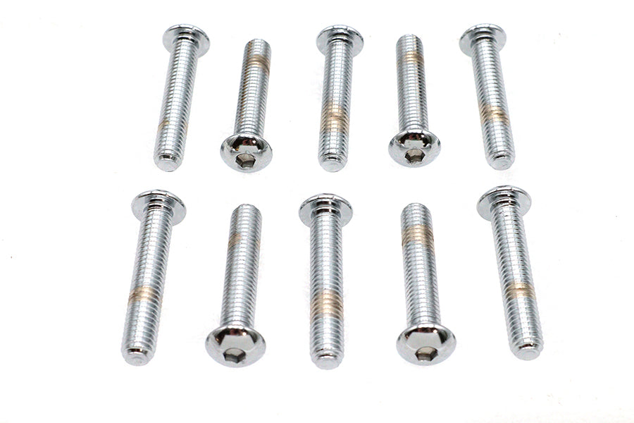 37-8724 - Allen Button Head Screws Chrome 3/8 inch X 2 inch by Gardner-Westcott