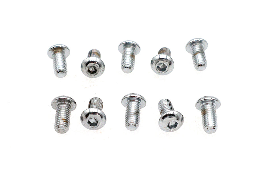 37-8725 - Allen Button Head Screws Chrome 1/4  X 1/2 by Colony