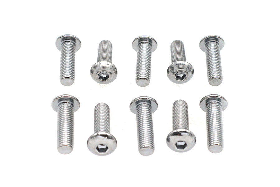 37-8734 - Allen Button Head Screws Chrome 5/16  X 1 by Colony