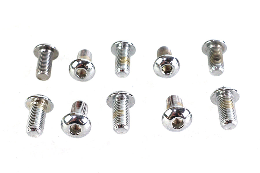 37-8739 - Allen Button Head Screws Chrome 3/8 inch X 3/4 inch by Colony