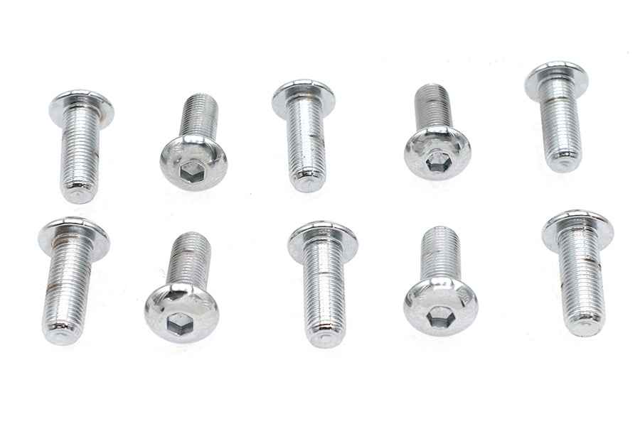 37-8740 - Allen Button Head Screws Chrome 3/8  X 1 by Colony
