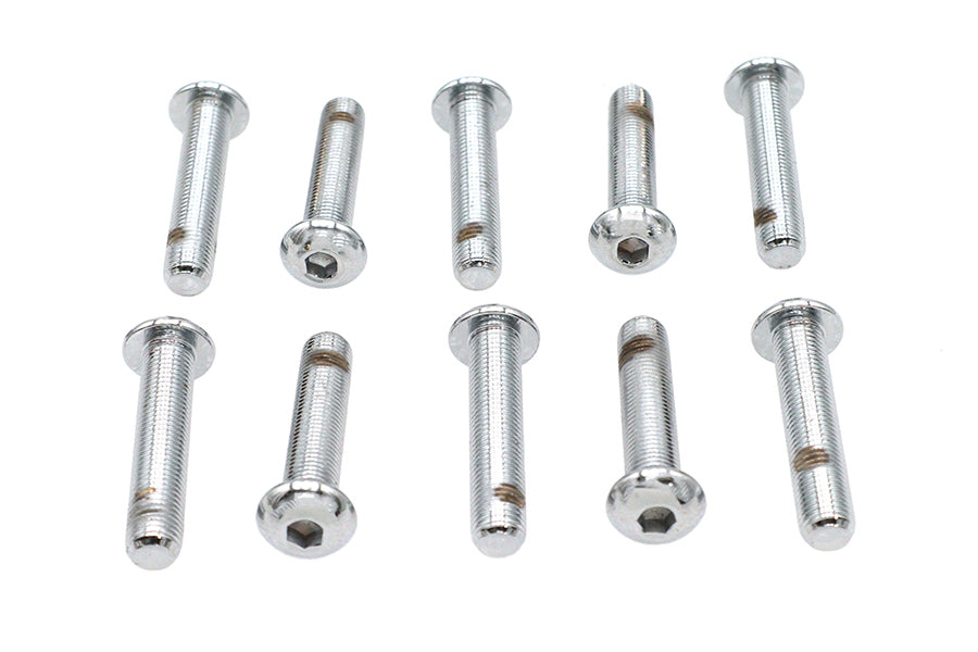 37-8743 - Allen Button Head Screws Chrome 3/8  X 1-3/4 by Colony