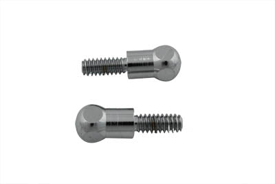 37-8775 - Chrome Brake Handle Screw Set Dome by V-Twin