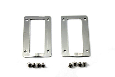 37-8882 - Polished Stainless Steel Rear Axle Protector Plates by V-Twin