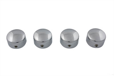 37-8897 - Head Bolt Cover Set Dome Chrome by V-Twin