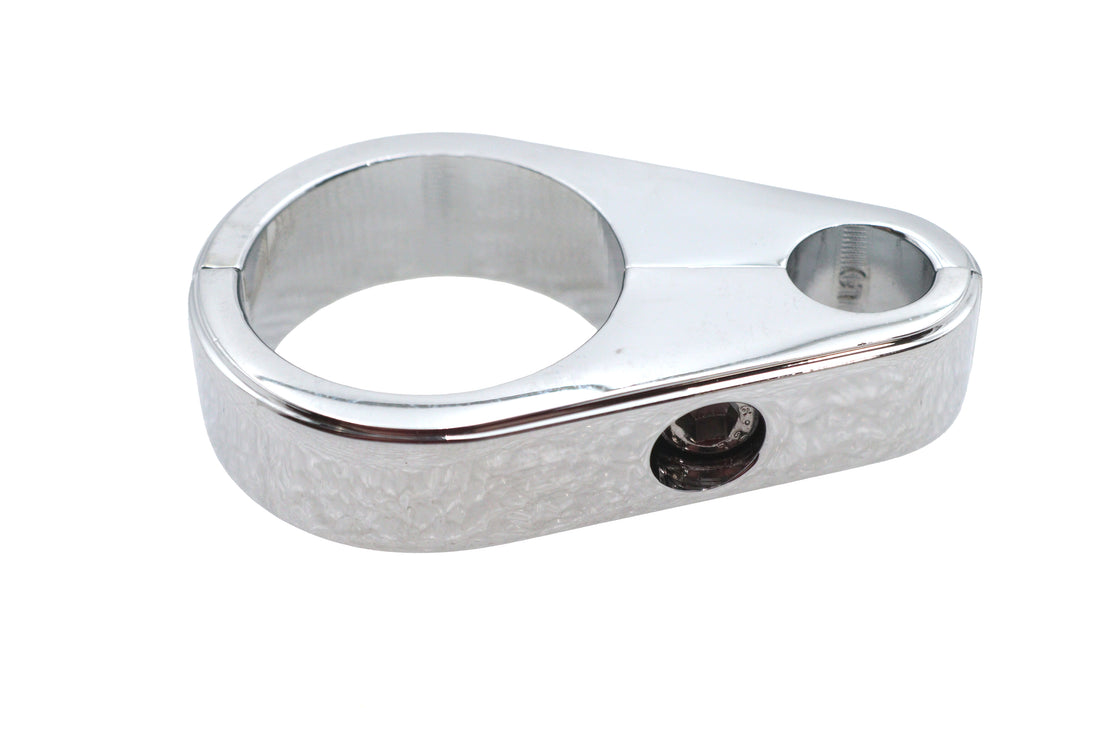 37-8915 - Chrome Clutch Cable Clamp 1-1/8 inch by V-Twin