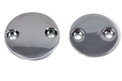 37-8992 - Primary Cover Chrome Inspection Cover Set by V-Twin