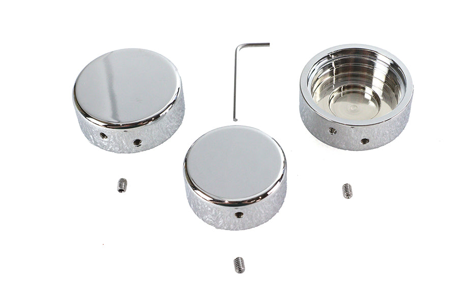 37-9073 - 39mm Fork Stem Nut Cover Chrome by V-Twin