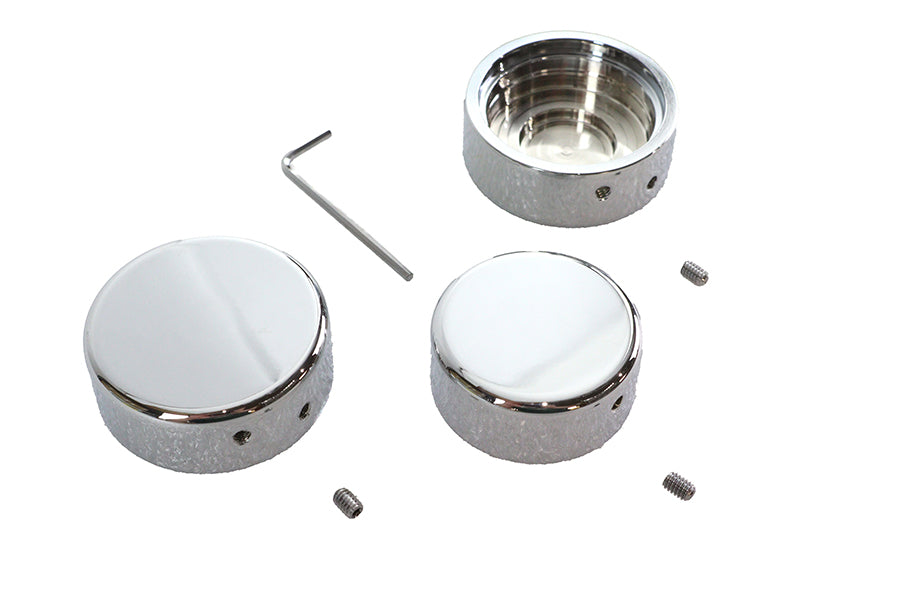 37-9073 - 39mm Fork Stem Nut Cover Chrome by V-Twin