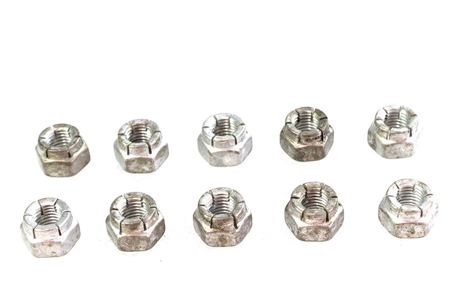 37-9146 - Flexloc Nut 5/16 inch-24 Cadmium by V-Twin