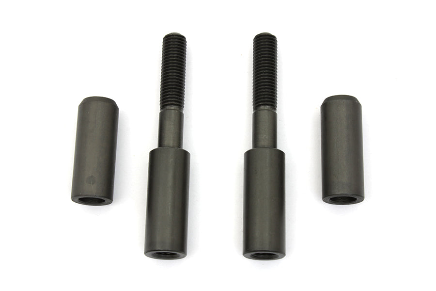 37-9397 - Black Phosphate Mirror Relocation Kit by V-Twin