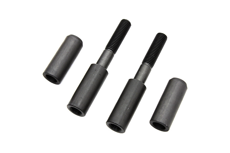 37-9397 - Black Phosphate Mirror Relocation Kit by V-Twin