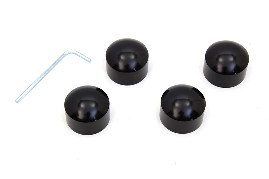 37-9399 - Cylinder Headbolt Cover Set Black by V-Twin