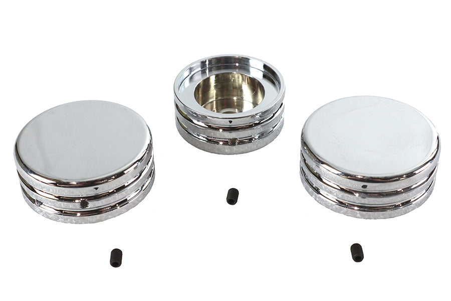 37-9520 - 39mm Fork Stem Nut Cover Flat Top Style by V-Twin