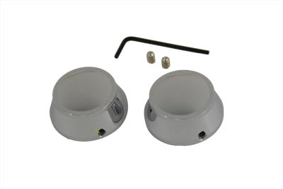 37-9522 - Swingarm Pivot Cover Set Chrome by V-Twin