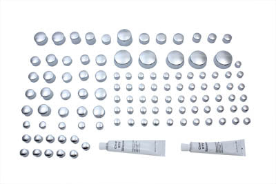 37-9533 - Chrome Bolt Cap 74 Piece Cover Kit by V-Twin