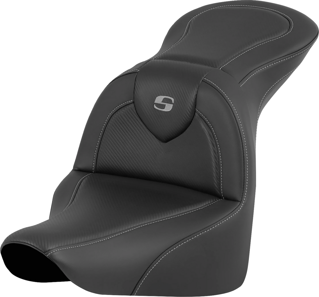 SADDLEMEN RoadSofa™ Seat - Carbon Fiber - without Driver Backrest - FLFB/FXBR '18-'24 818-27-185
